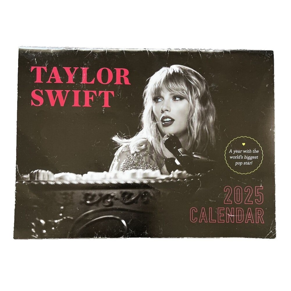 Taylor Swift Calendar 2025 8 x 10 Black Cover Page